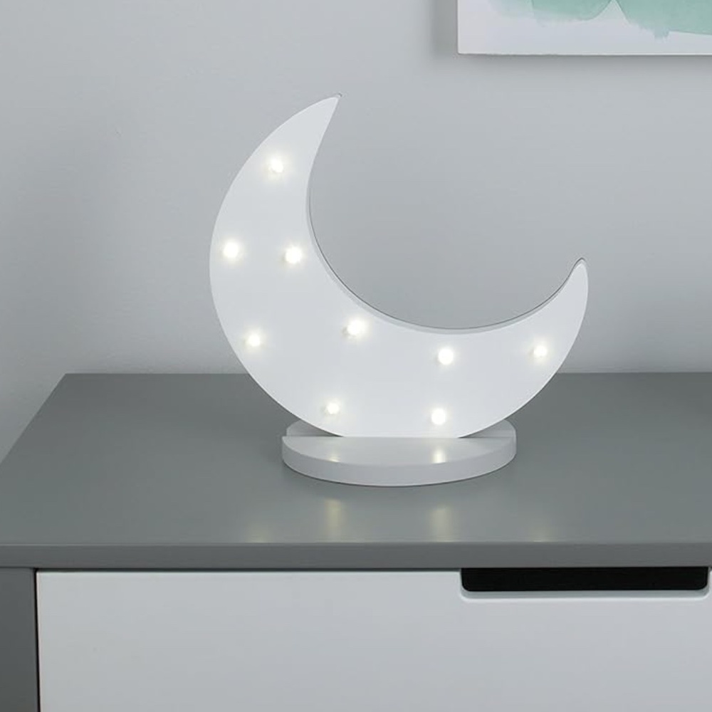 NoJo White Moon Night Light Lamp